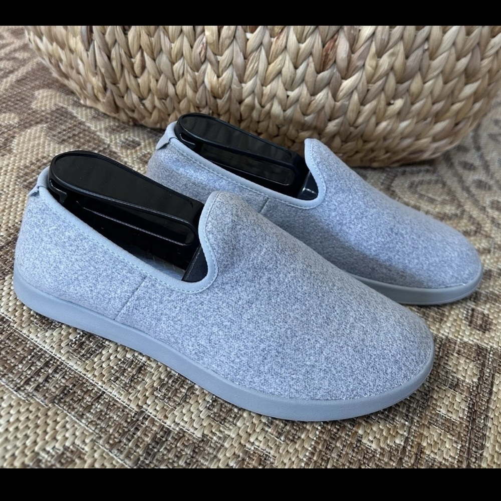 Allbirds Womens All Gray Lounger Sz 9 Superfine NZ Merino Wool Removable Insole